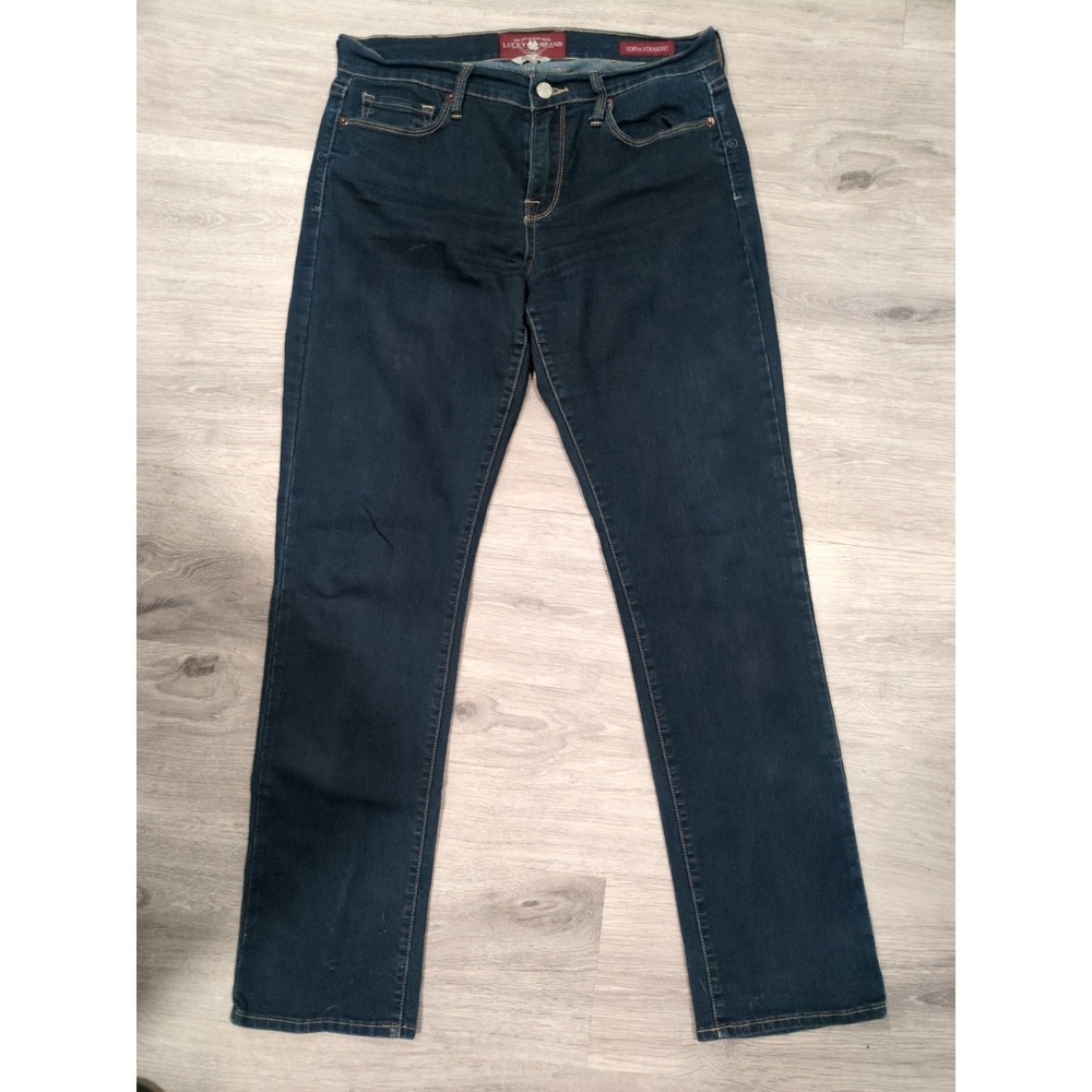 Lucky Brand Straight Leg Jeans in Dark Blue